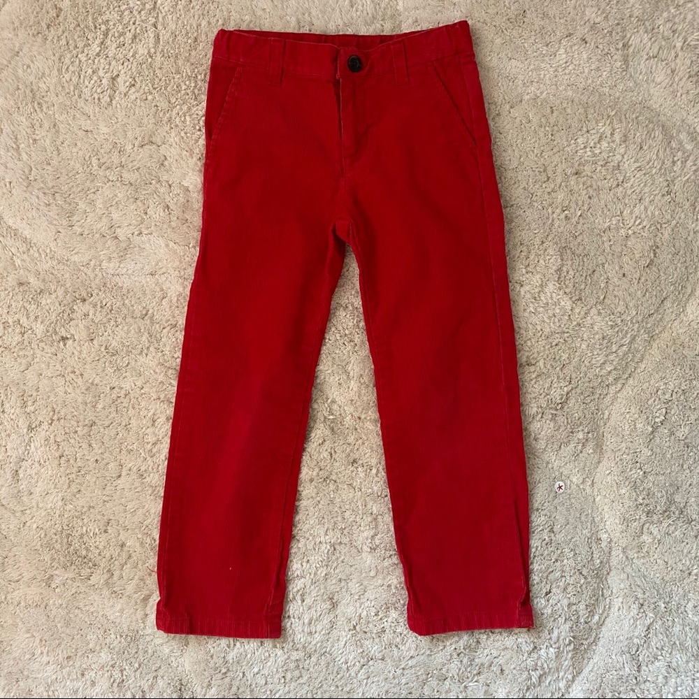 Janie and Jack red corduroy pants